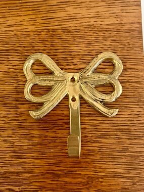 Brass Bow Wall Hook